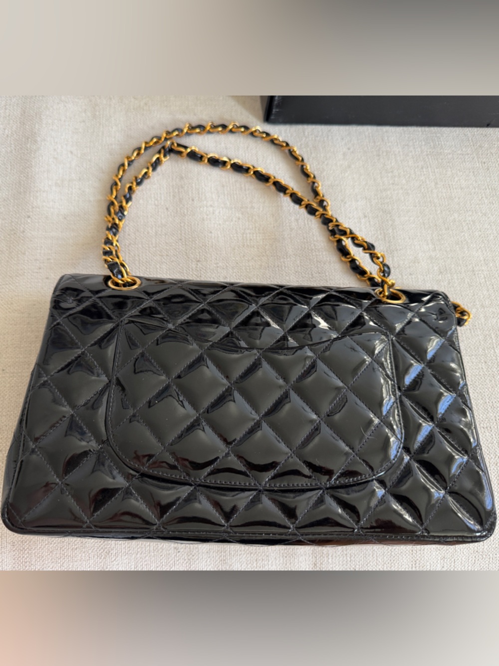 CHANEL Vintage Classic Doubr Bag w/ Flap and 24k Gold Hardware 2003 - Picture 10 of 11